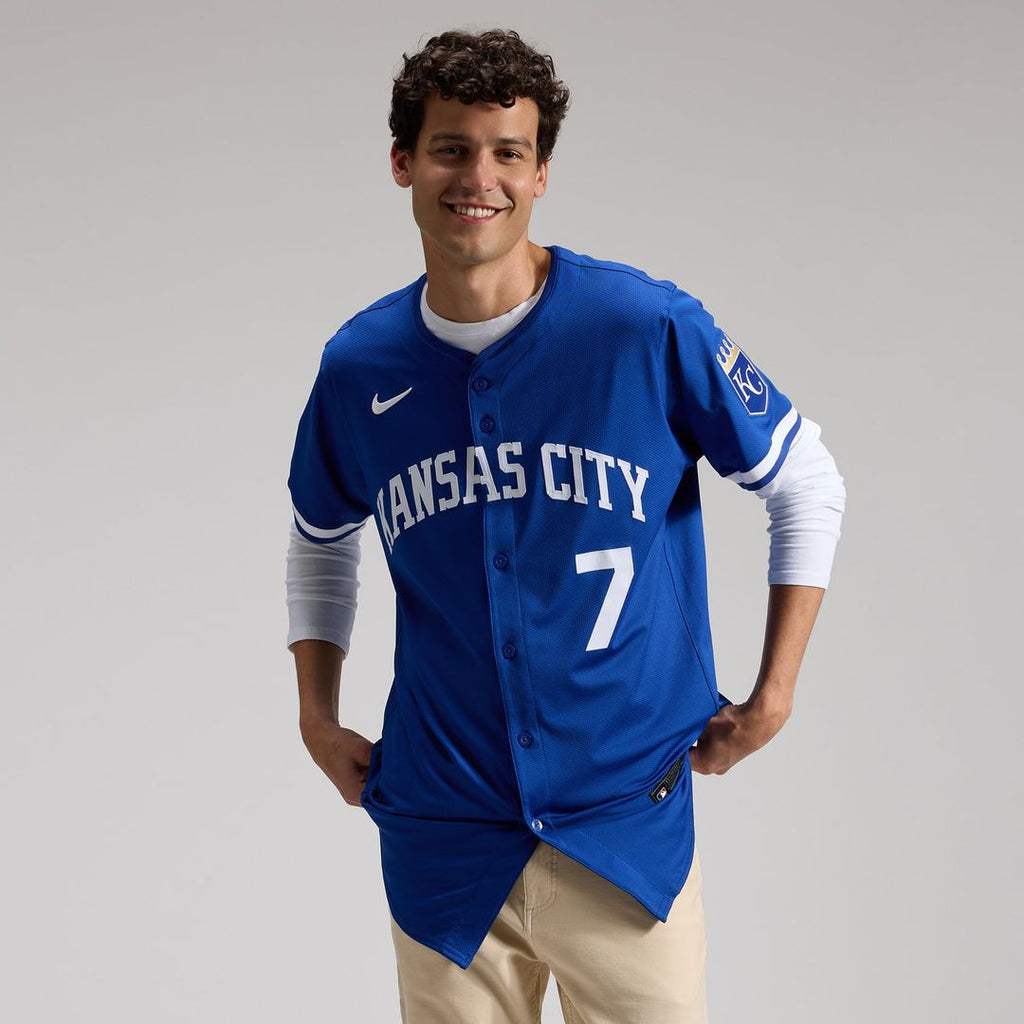 Kansas City Royals Nike Bobby Witt Jr. Alternate 2 Elite Baseball Jersey - Royal