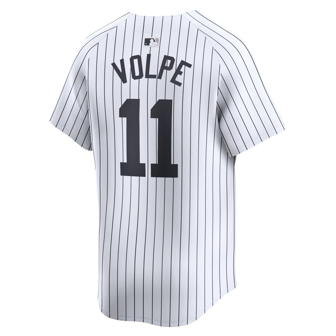 New York Yankees Nike Anthony Volpe Away Limited Baseball Jersey - Gray