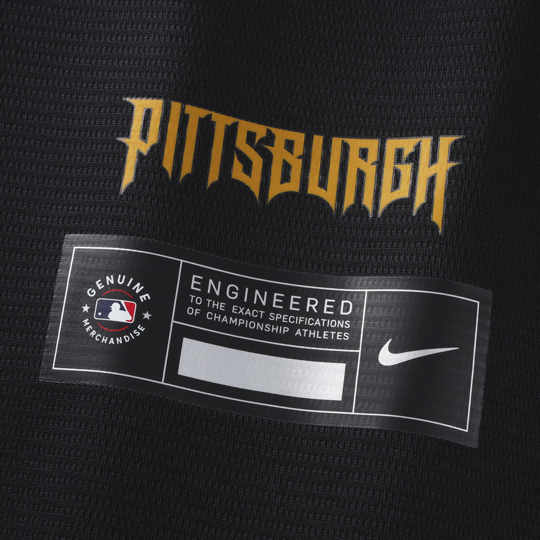 Pittsburgh Pirates Nike Konnor Griffin 2026 City Connect Stadium Baseball Jersey - Black