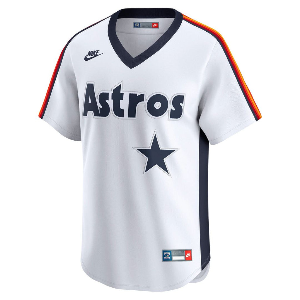Houston Astros Nike Cooperstown Collection Limited Baseball Jersey - White