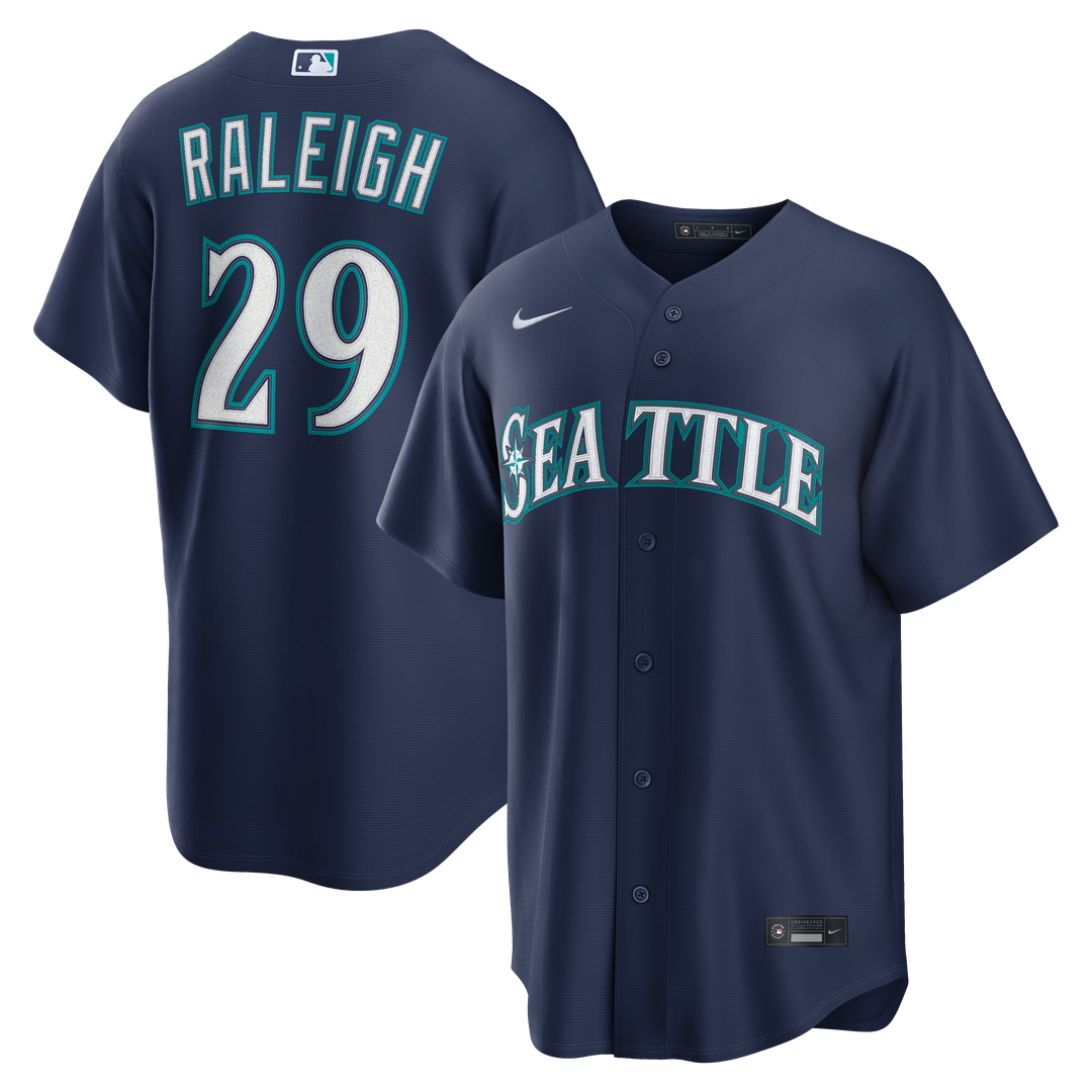 Seattle Mariners Nike Cal Raleigh Alternate Replica Baseball Jersey - Teal
