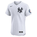 New York Yankees Nike Derek Jeter Home 2020 Hall of Fame Induction Patch Elite Baseball Jersey - White