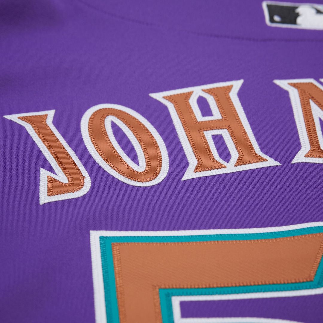 Arizona Diamondbacks Mitchell & Ness Randy Johnson 2000 Throwback Authentic Baseball Jersey - Purple