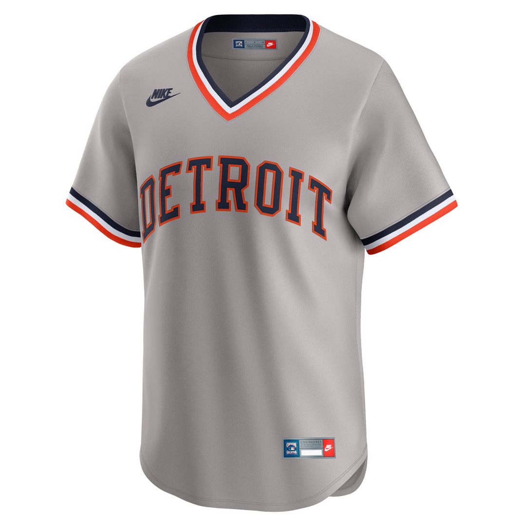 Detroit Tigers Nike Alan Trammell Cooperstown Collection Limited Baseball Jersey - Gray