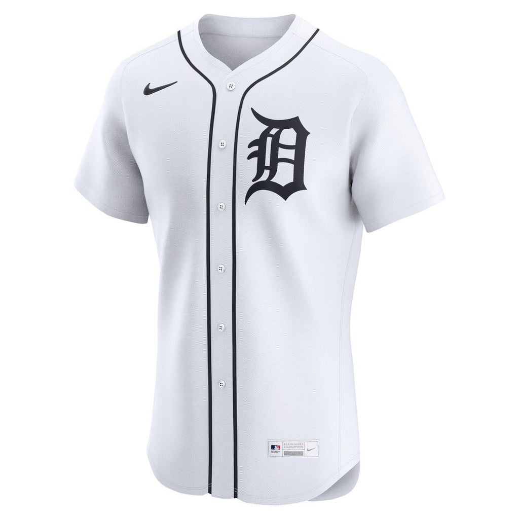 Detroit Tigers Nike Home Elite Baseball Jersey - White