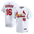 St. Louis Cardinals Nike Nolan Gorman Home Limited Baseball Jersey - White