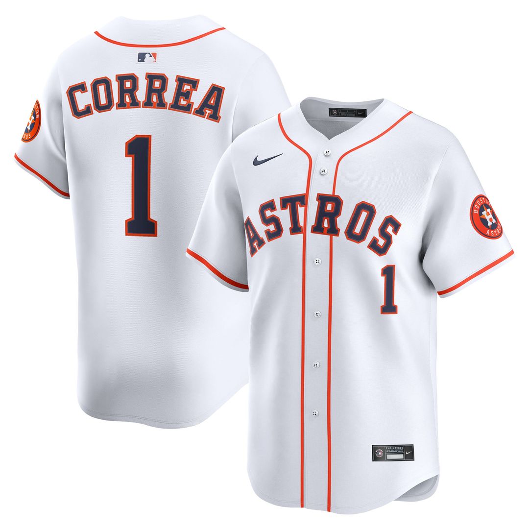 Houston Astros Nike Carlos Correa Home Limited Baseball Jersey - White