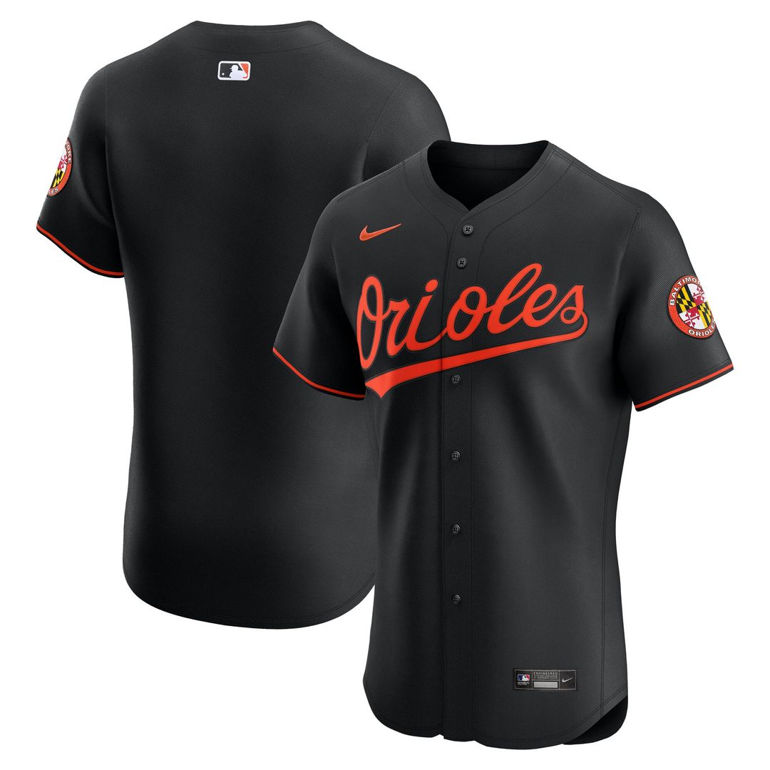 Baltimore Orioles Nike Alternate 2 Elite Baseball Jersey - Orange