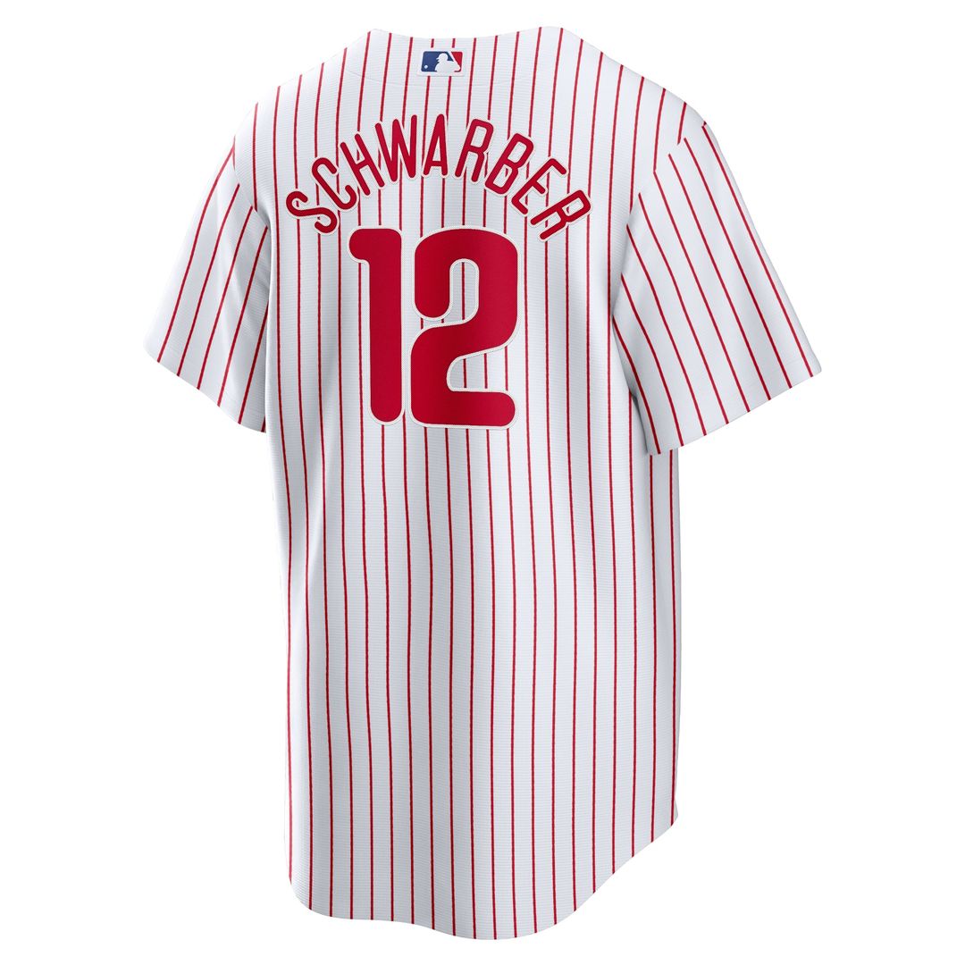Philadelphia Phillies Nike Kyle Schwarber Replica Baseball Jersey - White