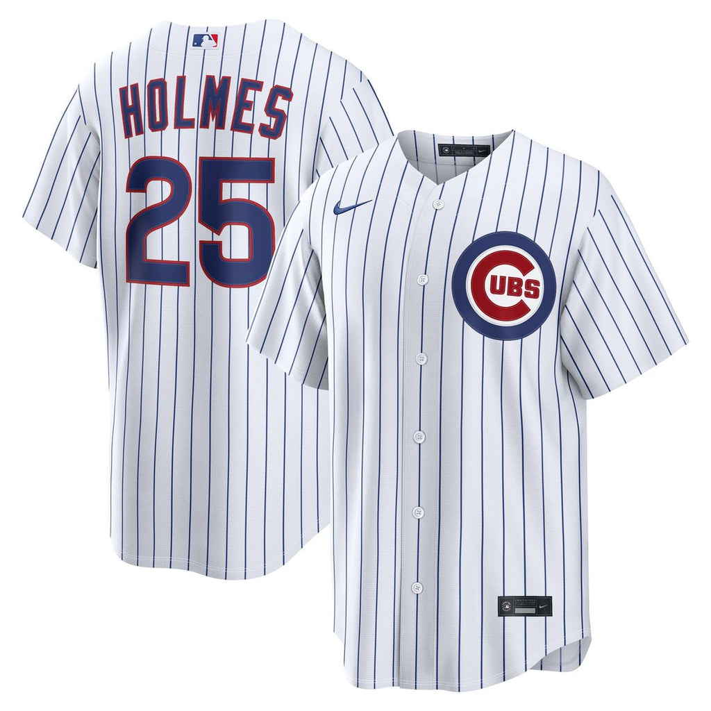 Chicago Cubs Nike Clay Holmes Home Replica Baseball Jersey - White
