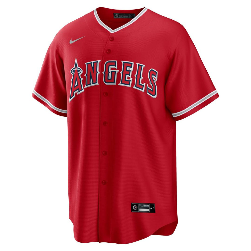 Los Angeles Angels Nike Alternate Replica Team Baseball Jersey - Red