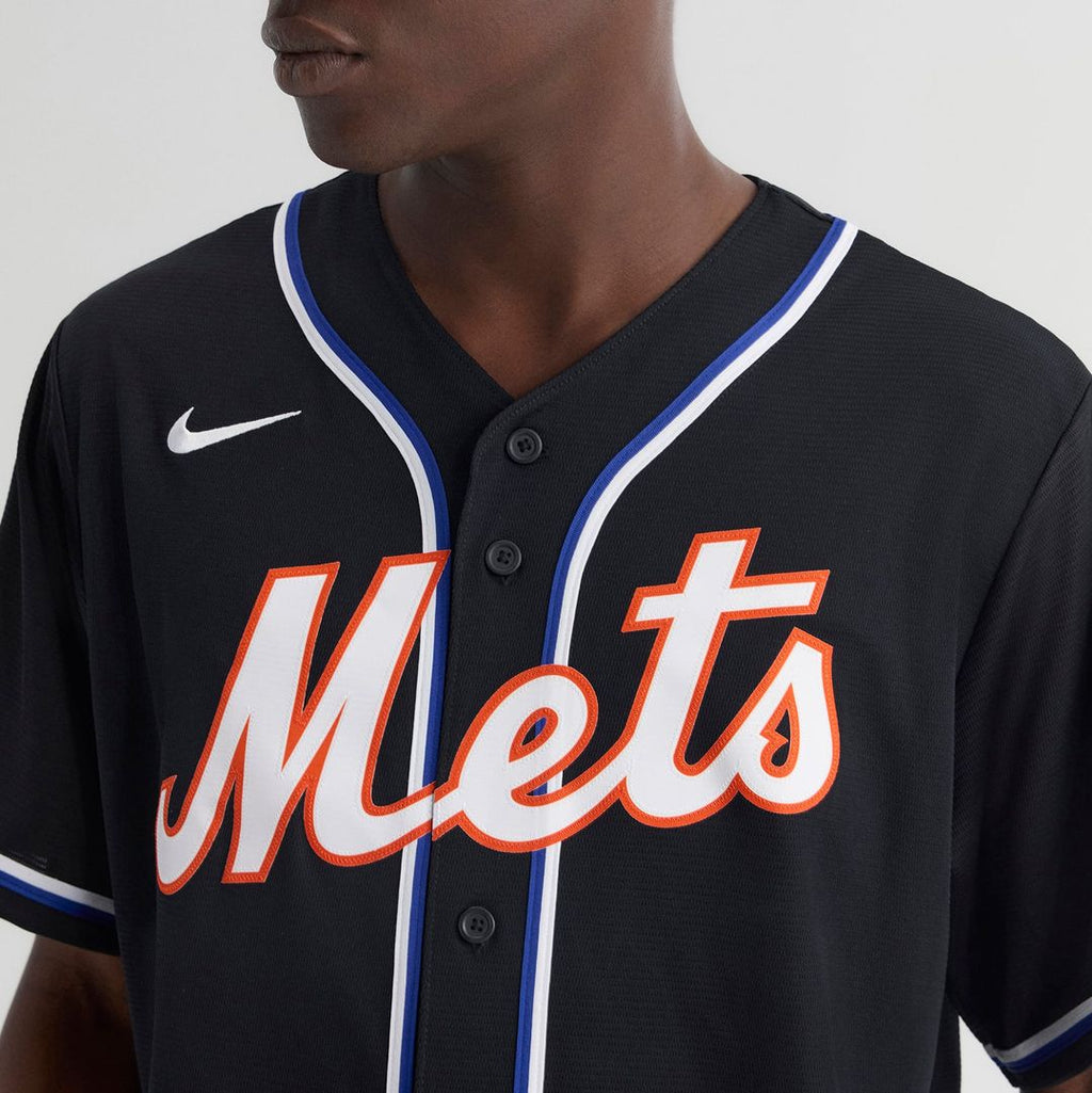New York Mets Nike Juan Soto Fashion Replica Black Out Baseball Jersey