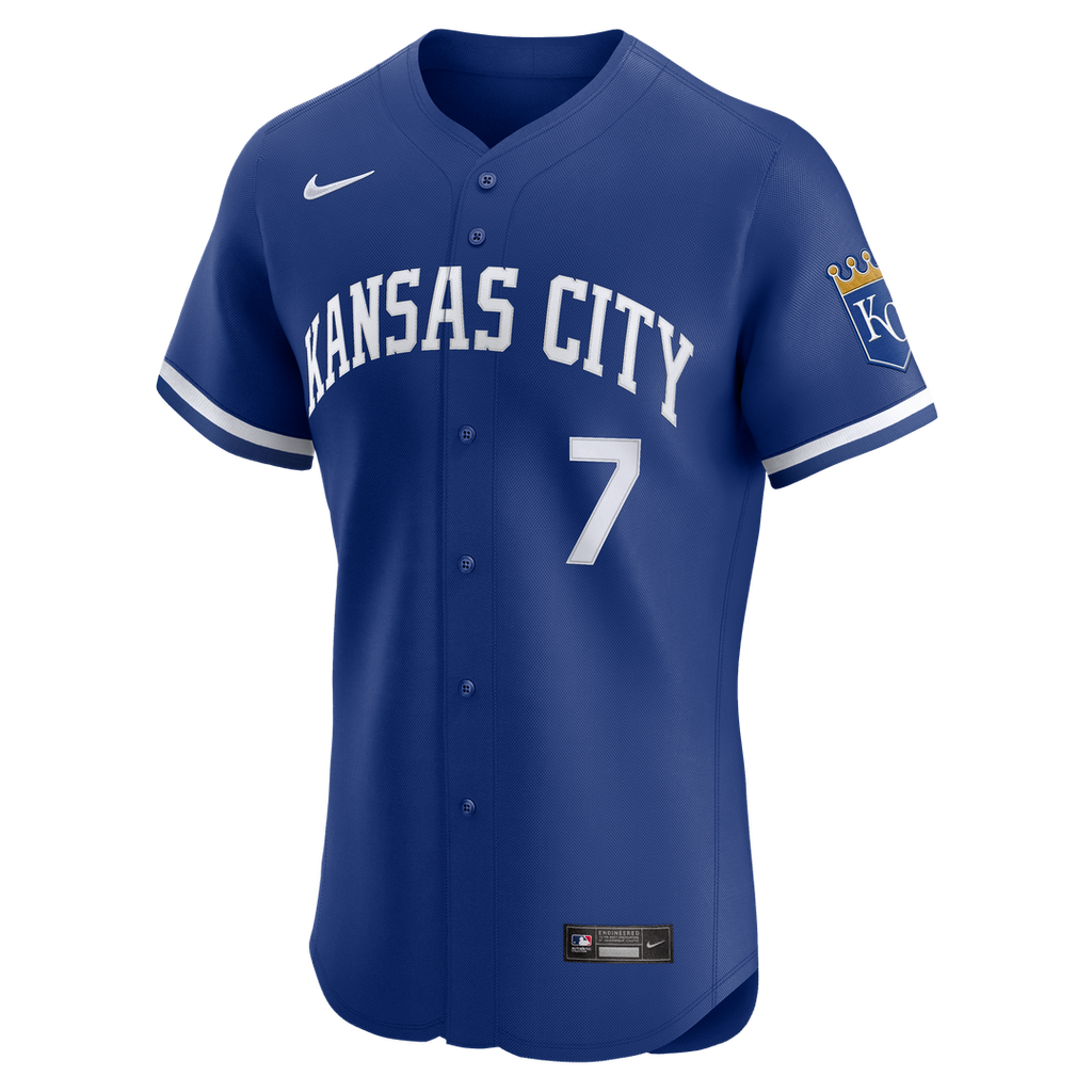 Kansas City Royals Nike Bobby Witt Jr. Home Elite Baseball Jersey - White