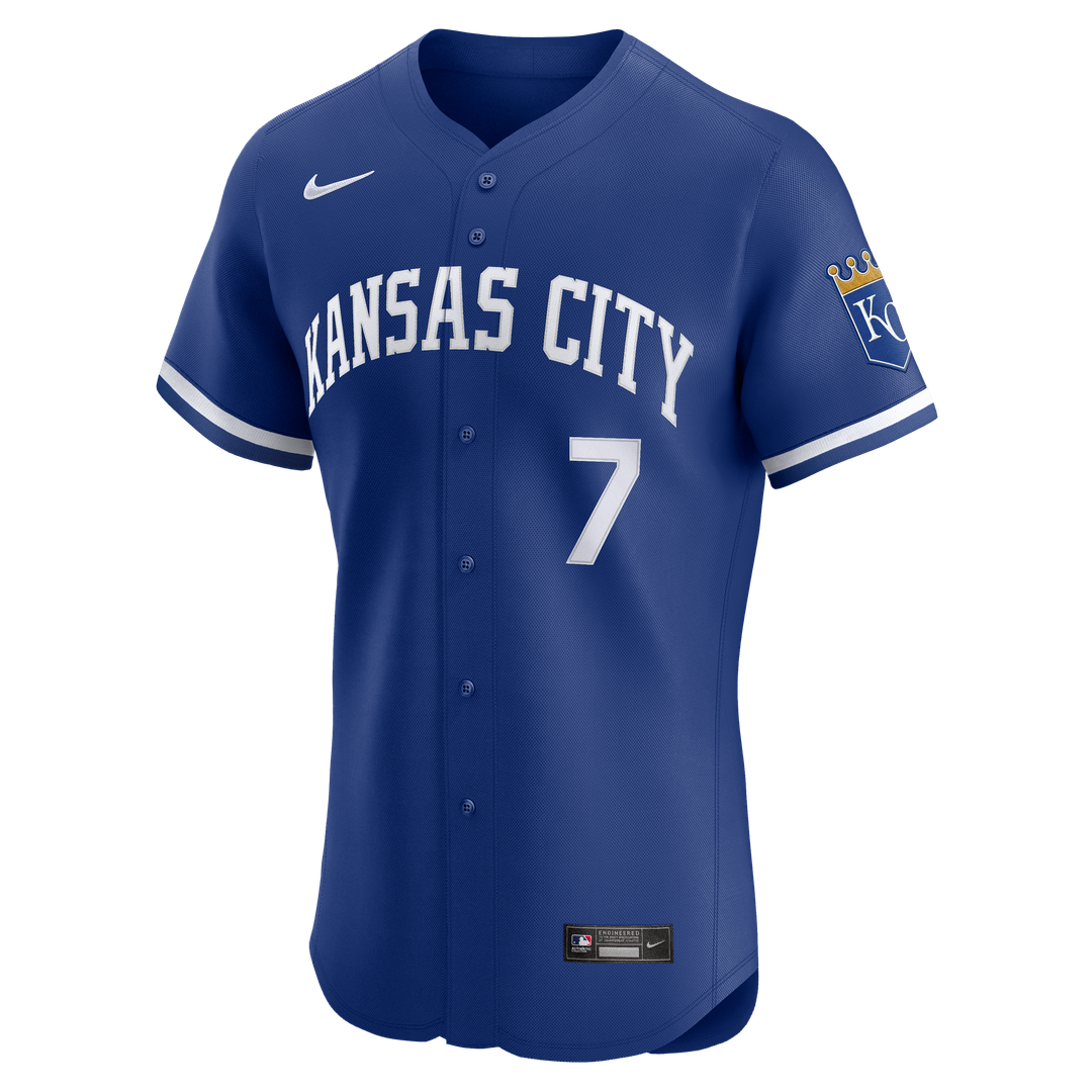 Kansas City Royals Nike Bobby Witt Jr. Home Elite Baseball Jersey - White