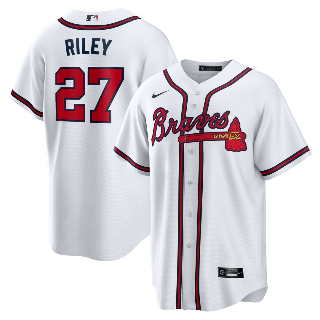 Atlanta Braves Nike Austin Riley Home Replica Baseball Jersey - White