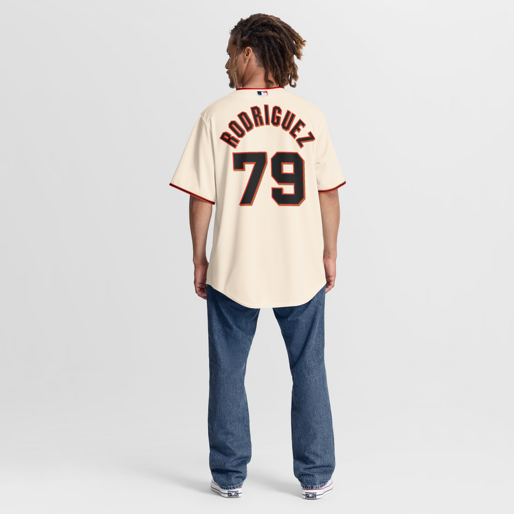 San Francisco Giants Nike Jesus Rodriguez Home Replica Baseball Jersey - Cream