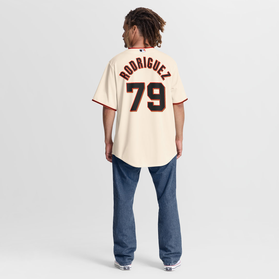 San Francisco Giants Nike Jesus Rodriguez Home Replica Baseball Jersey - Cream