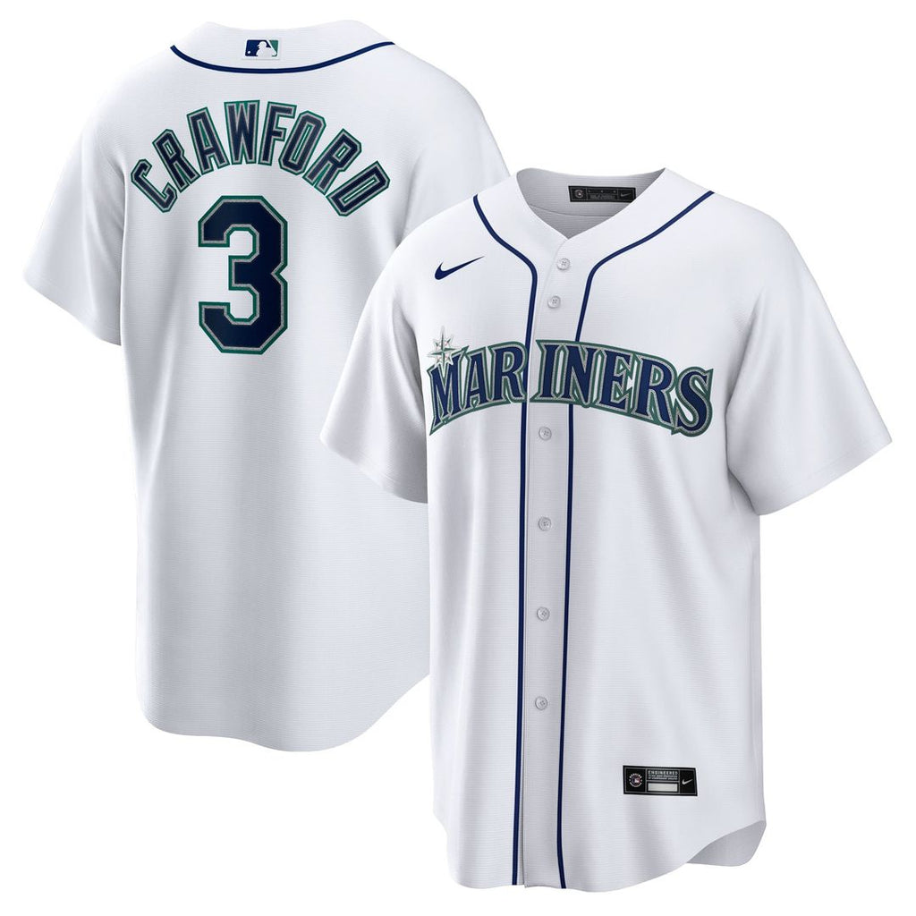Seattle Mariners Nike JP Crawford Home Replica Baseball Jersey - White
