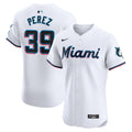 Miami Marlins Nike Eury Perez Home Elite Baseball Jersey - White