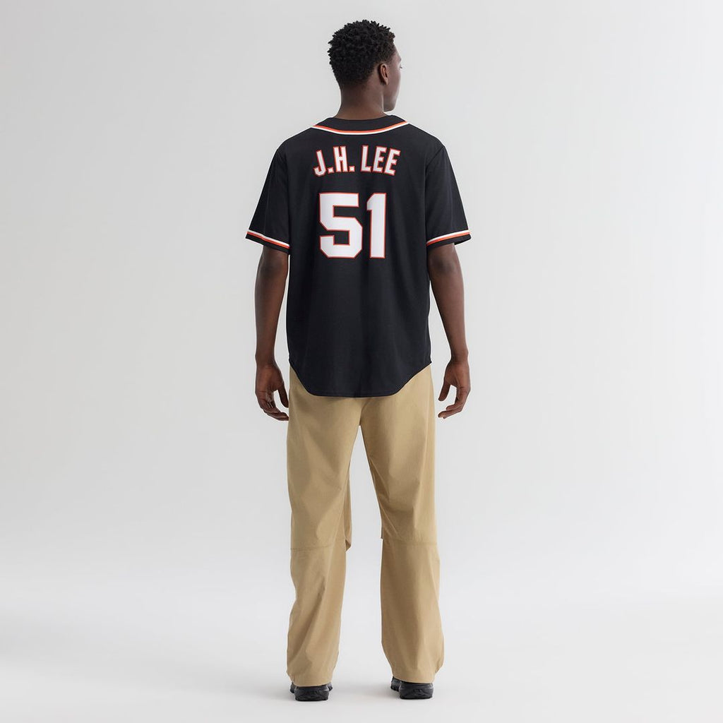 San Francisco Giants Nike Jung Hoo Lee Fashion Replica Black Out Baseball Jersey
