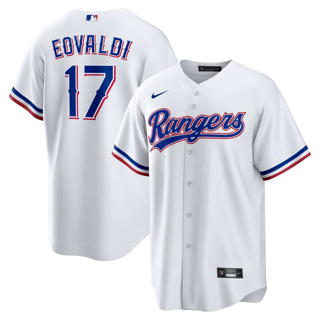 Texas Rangers Nike Nathan Eovaldi Home Replica Baseball Jersey - White