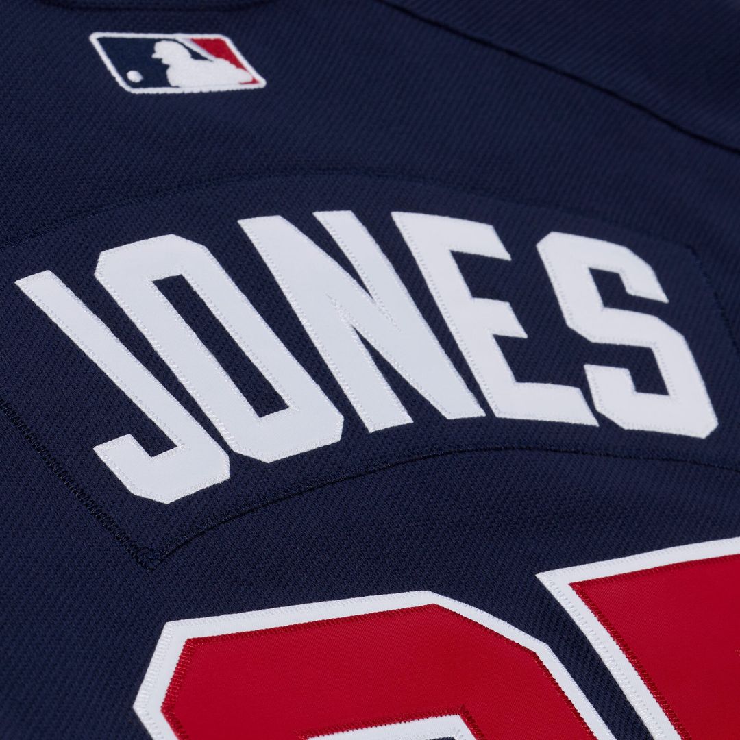 Atlanta Braves Mitchell & Ness Andruw Jones Authentic Batting Practice Baseball Jersey - Navy