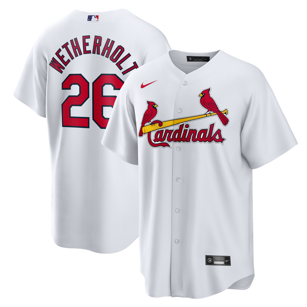 St. Louis Cardinals Nike JJ Wetherholt Home Replica Baseball Jersey - White