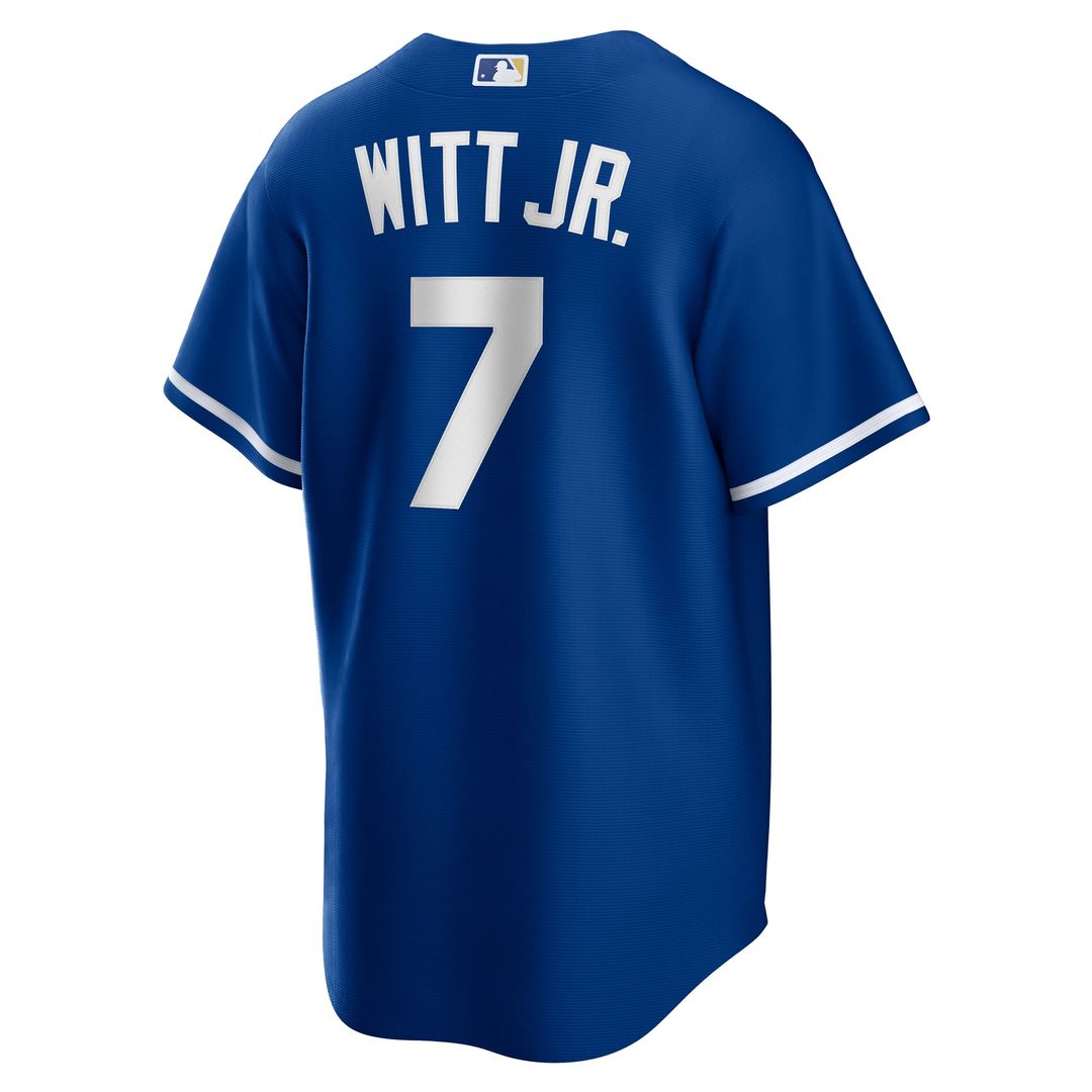 Kansas City Royals Nike Bobby Witt Jr. Rush Blue Alternate 2 Replica Baseball Jersey