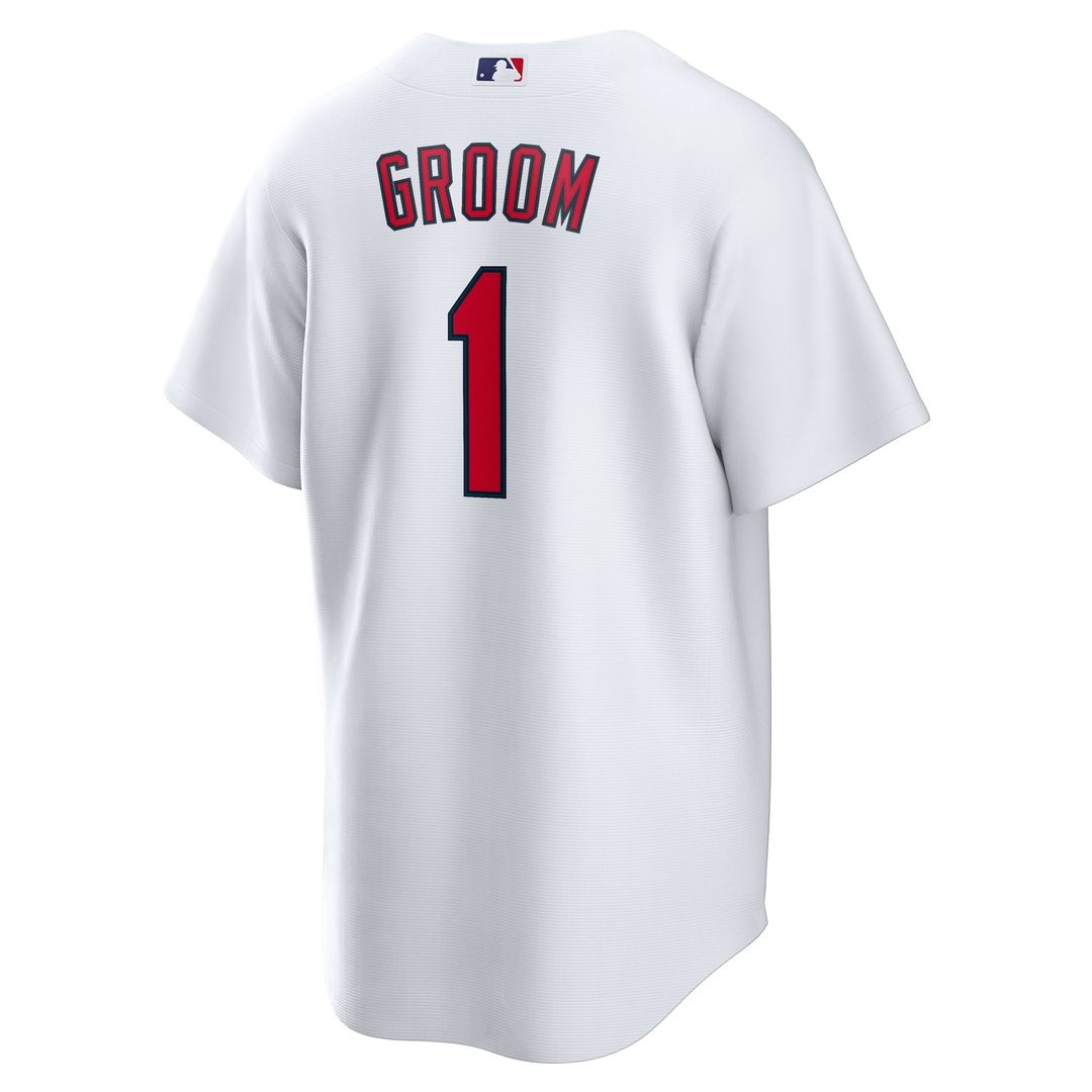 St. Louis Cardinals Nike #1 Groom Home Replica Baseball Jersey - White