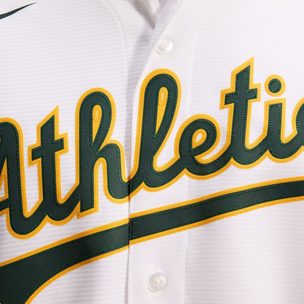Athletics Nike Home Replica Team Baseball Jersey - White