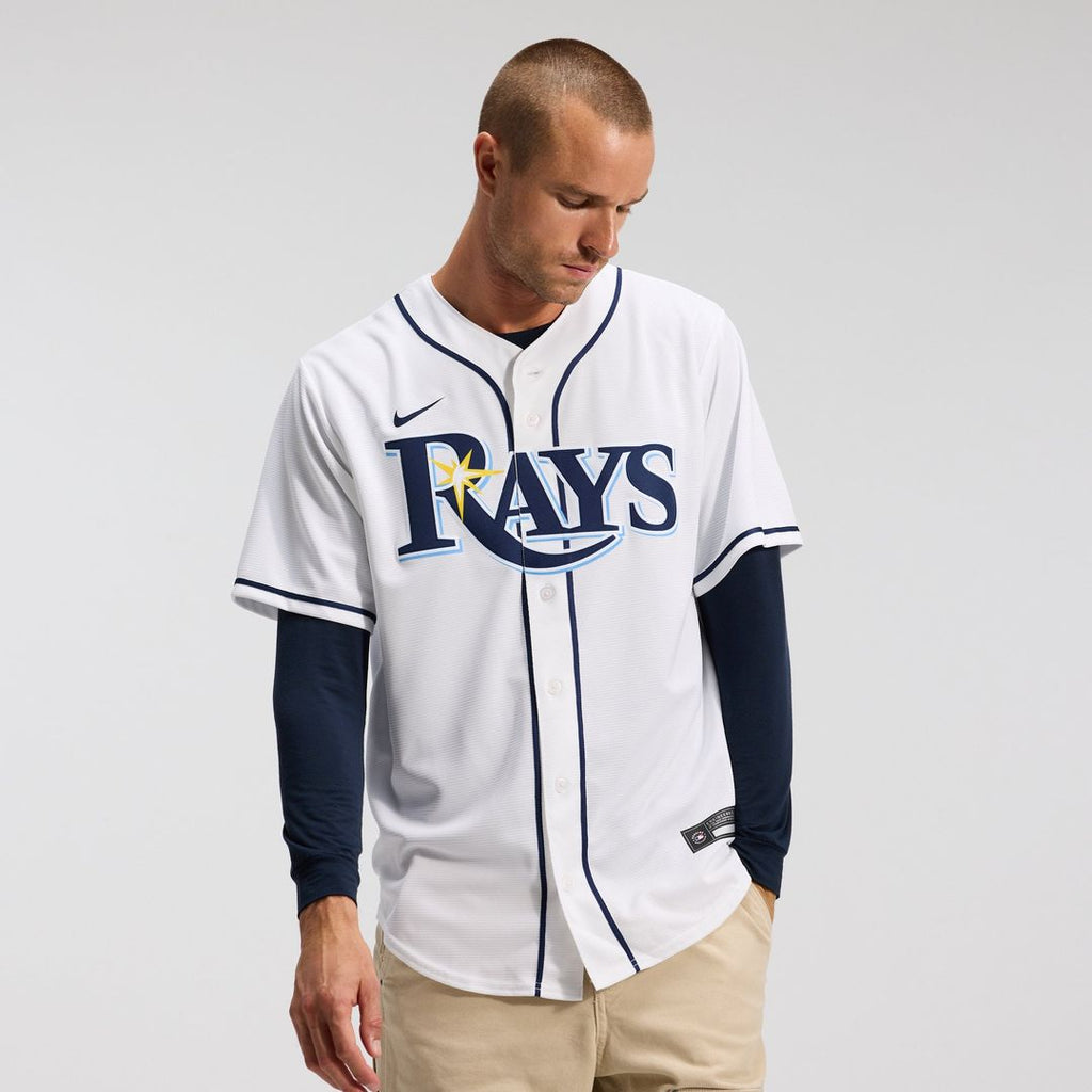 Tampa Bay Rays Nike Yandy Díaz Home Replica Baseball Jersey - White