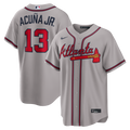 Atlanta Braves Nike Ronald Acuña Jr. Road Replica Baseball Jersey - Gray