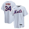New York Mets Nike Kodai Senga Home Replica Baseball Jersey - White/Royal