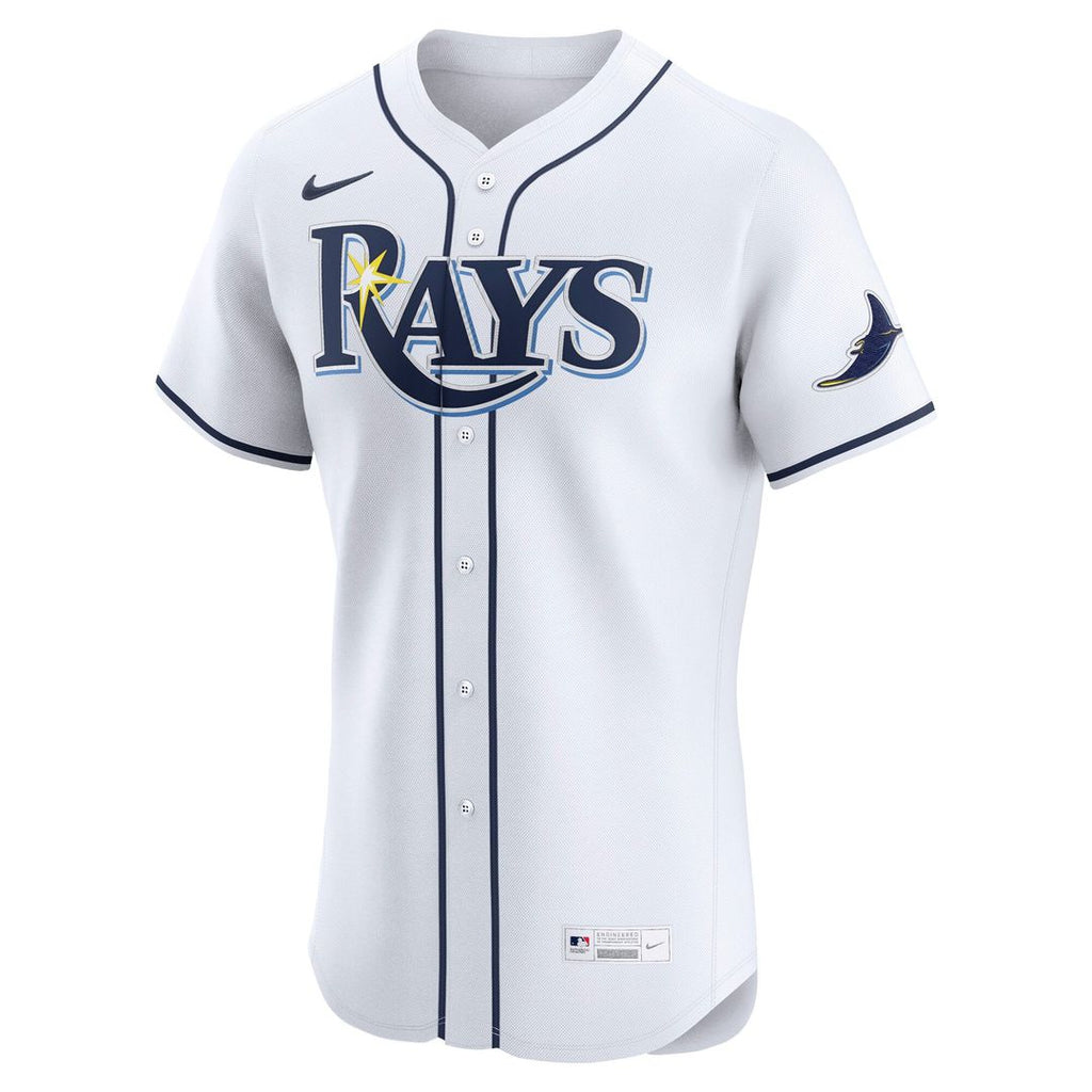 Tampa Bay Rays Nike Home Elite Baseball Jersey - White