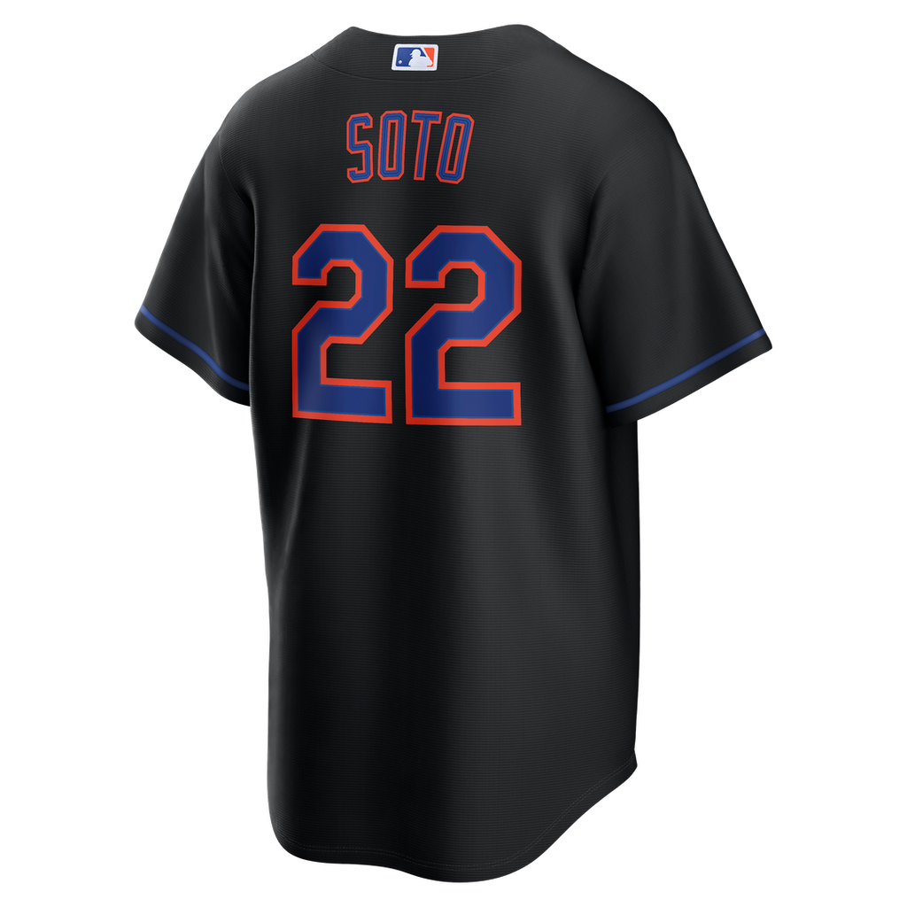 New York Mets Nike Juan Soto Alternate Replica Baseball Jersey - Black