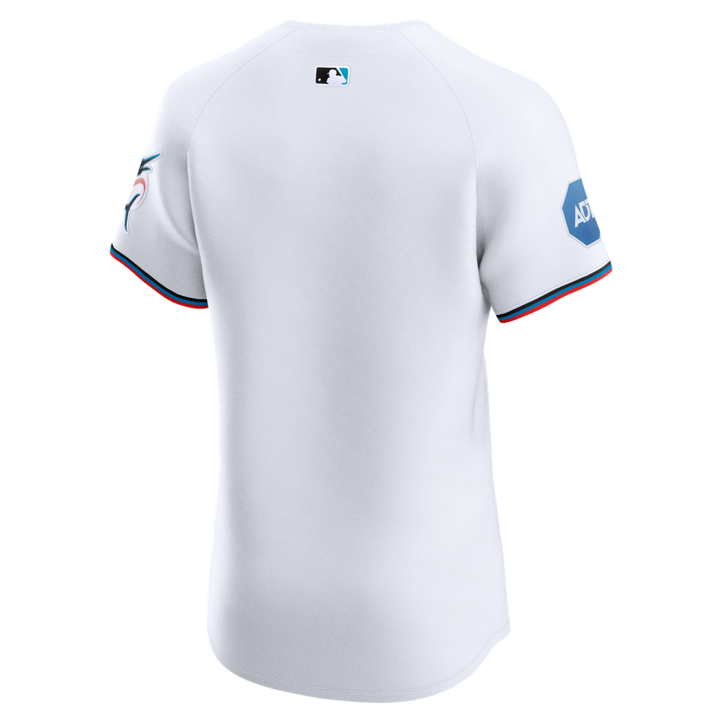 Miami Marlins Nike Home Elite Baseball Jersey - White