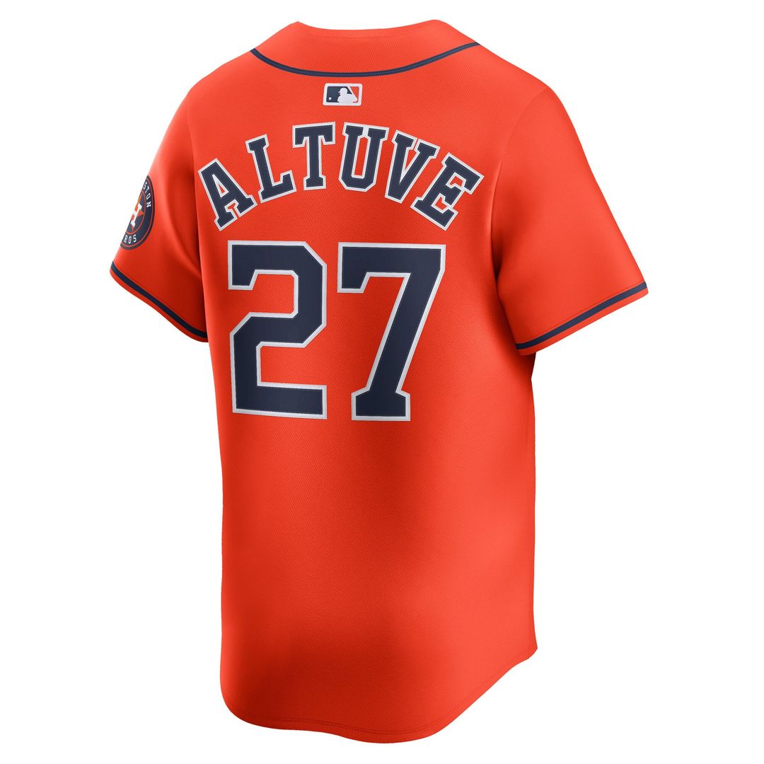 Houston Astros Nike Jose Altuve Home Limited Baseball Jersey - White