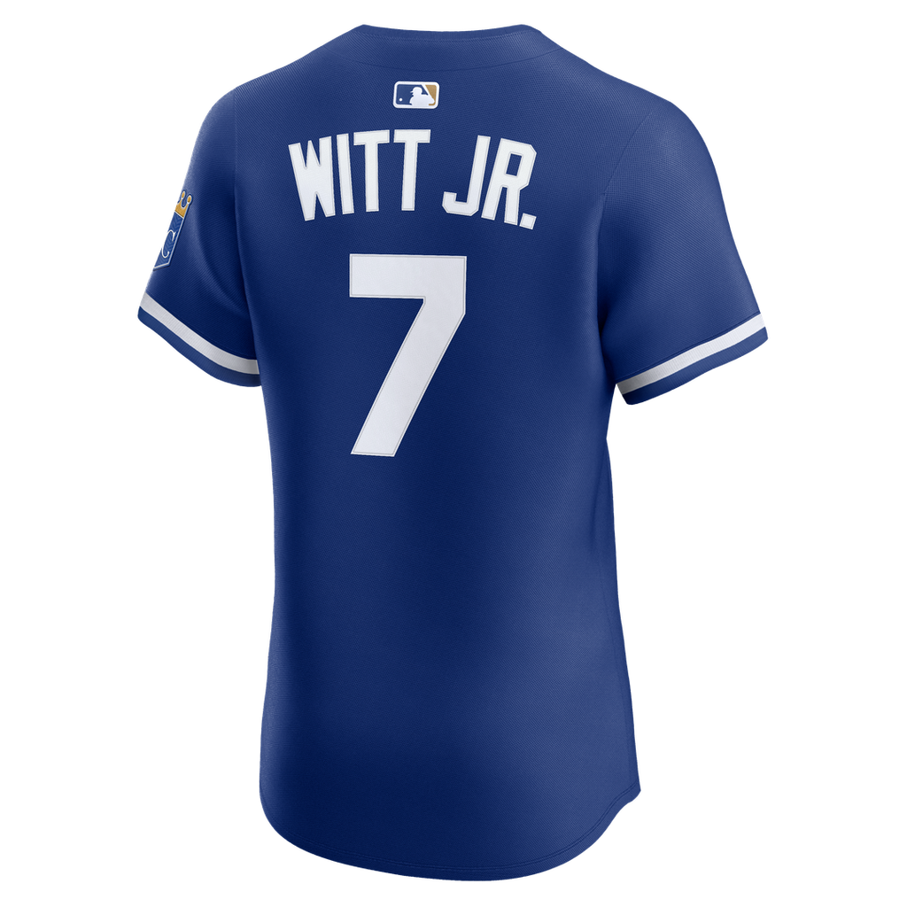 Kansas City Royals Nike Bobby Witt Jr. Home Elite Baseball Jersey - White