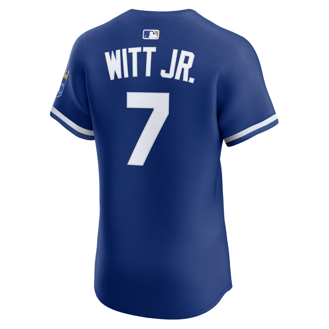 Kansas City Royals Nike Bobby Witt Jr. Home Elite Baseball Jersey - White