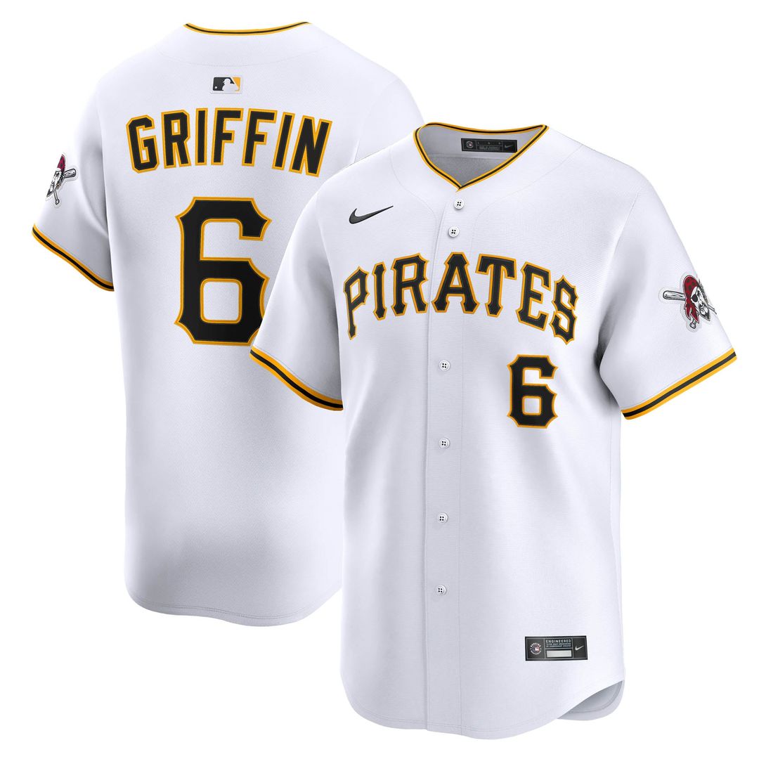 Pittsburgh Pirates Nike Konnor Griffin Home Limited Baseball Jersey - White