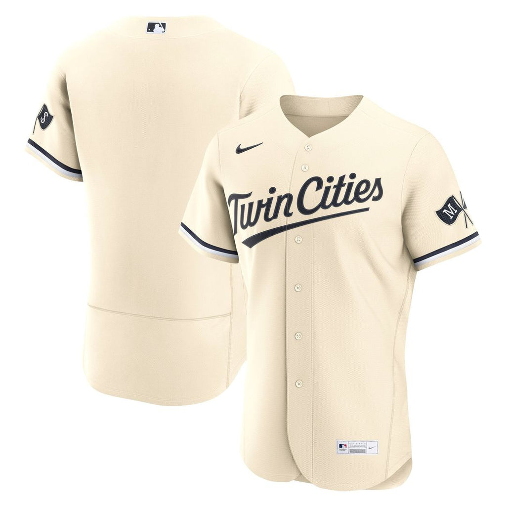 Minnesota Twins Nike Alternate Authentic Baseball Jersey - Cream