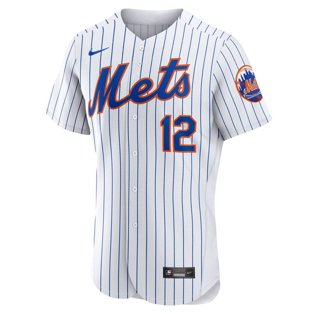 New York Mets Nike Francisco Lindor Home Authentic Baseball Jersey - White