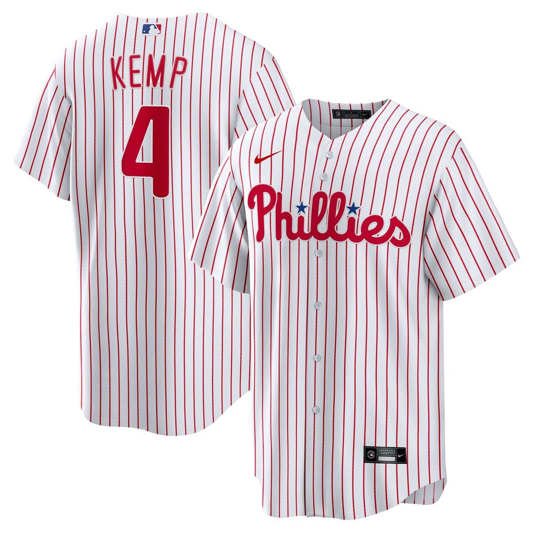 Philadelphia Phillies Nike Otto Kemp Home Replica Baseball Jersey - White