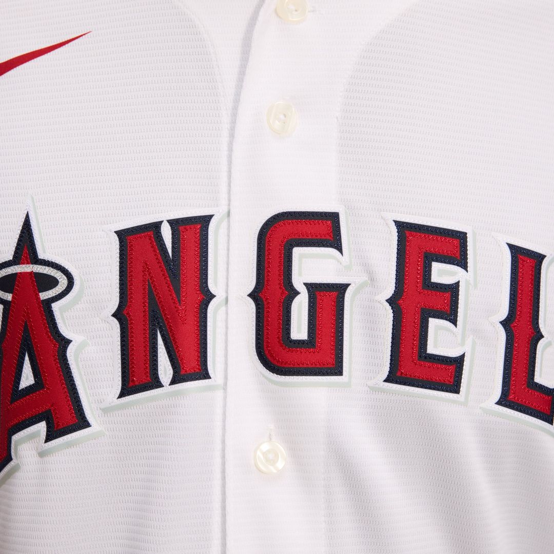 Los Angeles Angels Nike Home Replica Team Baseball Jersey - White