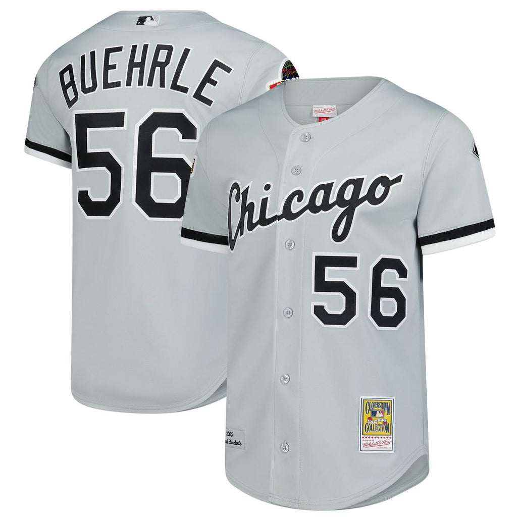 Chicago White Sox Mitchell & Ness Mark Buehrle 2005 Throwback Authentic Baseball Jersey - Gray