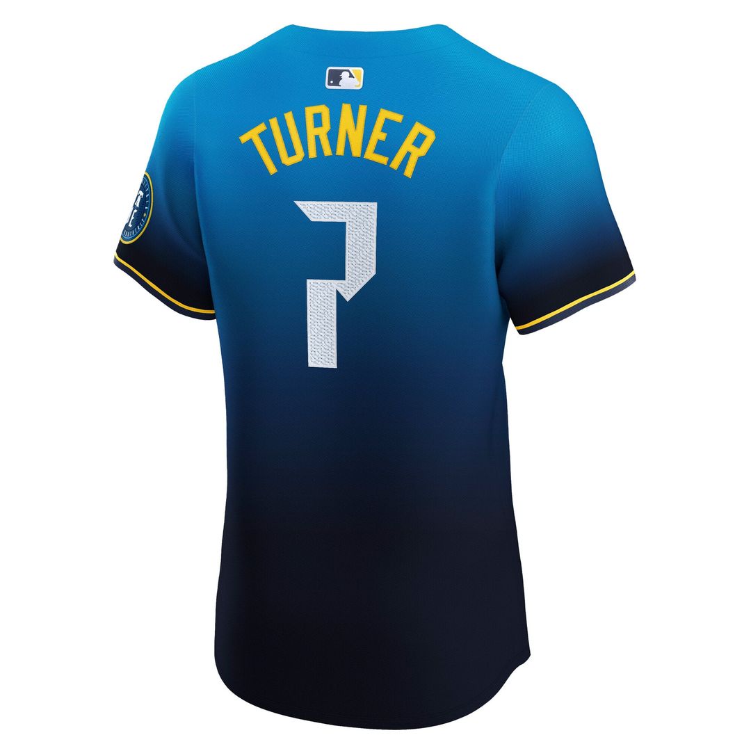 Philadelphia Phillies Nike Trea Turner City Connect Elite Baseball Jersey - Navy