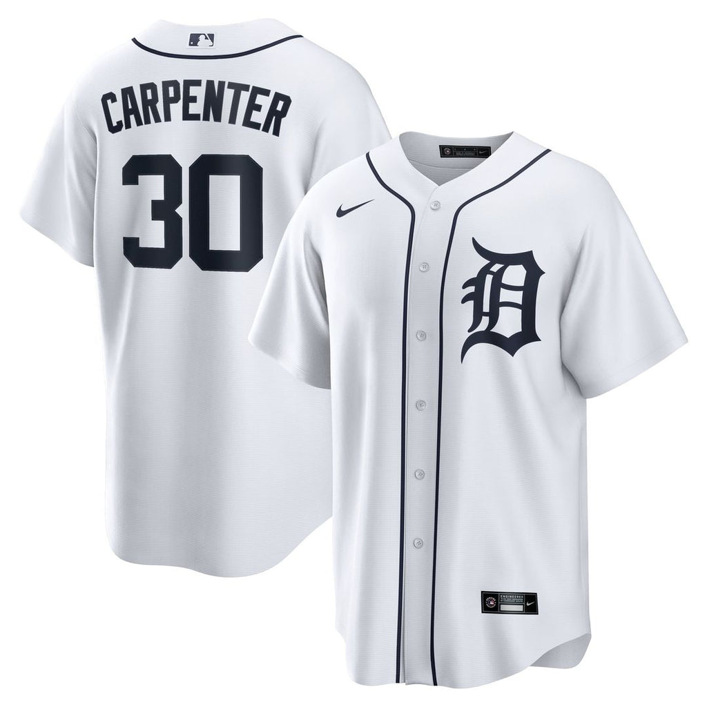 Detroit Tigers Nike Kerry Carpenter Home Replica Baseball Jersey - White