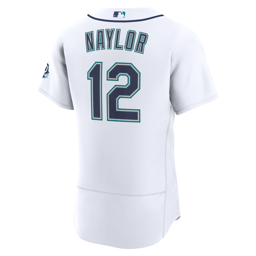 Seattle Mariners Nike Josh Naylor Home 50th Season Authentic Baseball Jersey - White