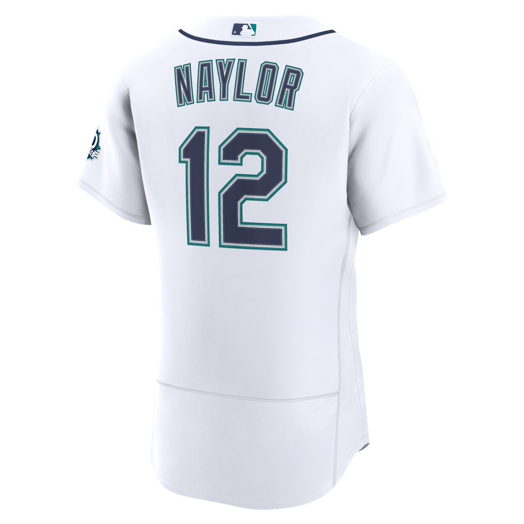 Seattle Mariners Nike Josh Naylor Home 50th Season Authentic Baseball Jersey - White