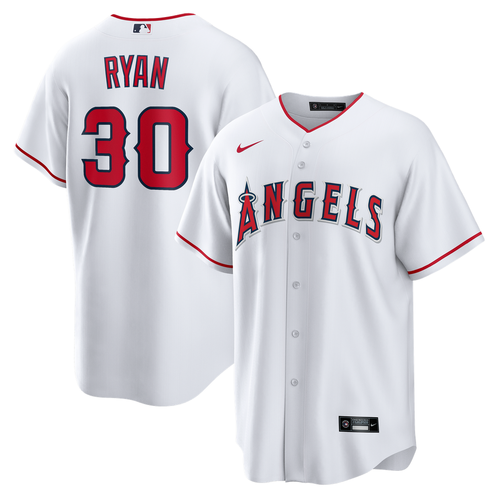 Los Angeles Angels Nike Nolan Ryan Home Retired Player Replica Baseball Jersey - White